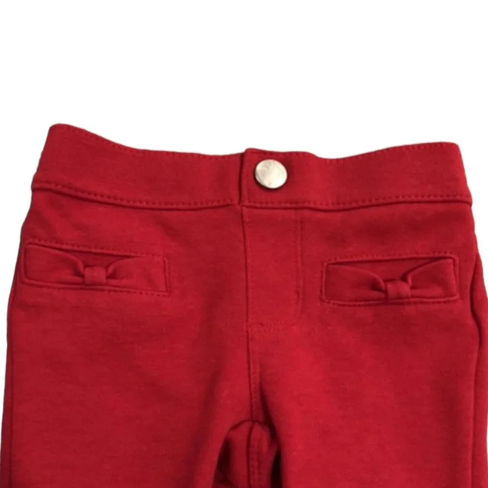 Gymboree 6-12m Red Bow Skinny Pants